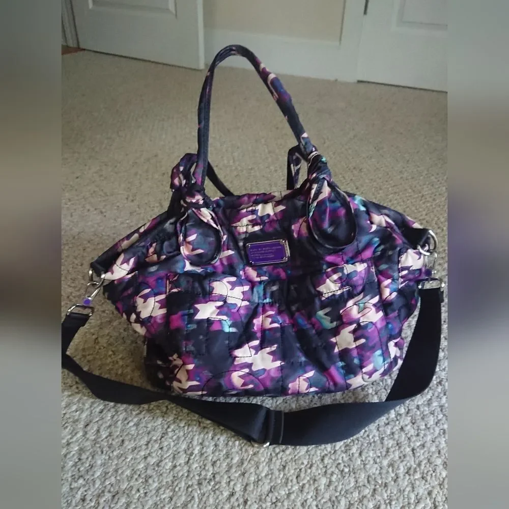 Marc By Marc Jacobs Core Pretty Elizababy Shoulder Diaper Bag - purple and muti